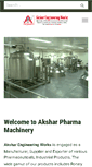 Mobile Screenshot of aksharpharmamachinery.com